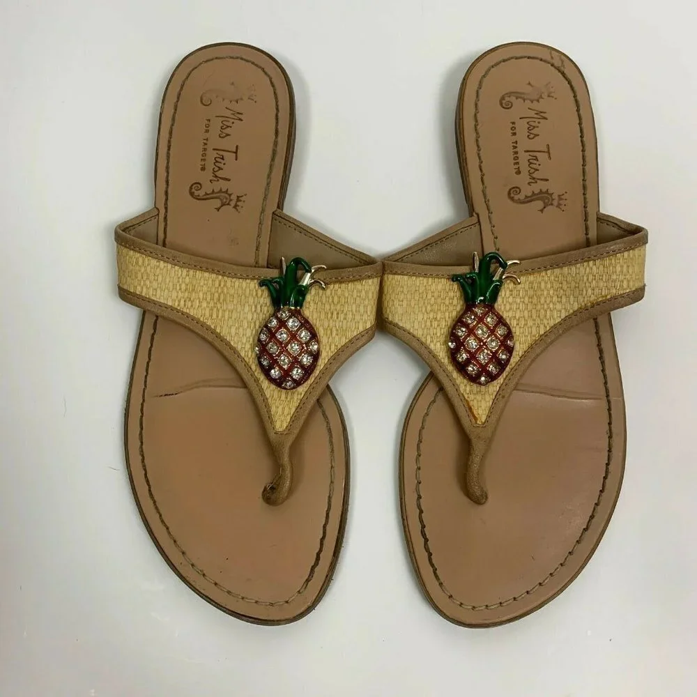 Miss Trish For Target Pineapple Rhinestone Sandals